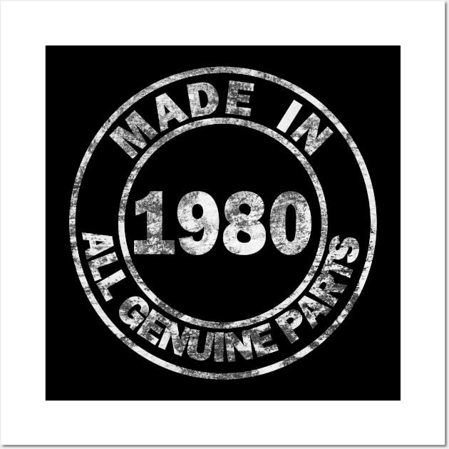 Made in 1980, All Genuine Parts Wall Art by Seven Spirit